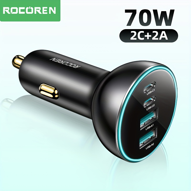 UGREEN USB Car Charger 36W - 12V USB Charger Multi Ports Fast Car Charger  Adapter Compatible with iPhone, Galaxy S22/S21/S20/S10/Note 20, Pixel 5/4/3