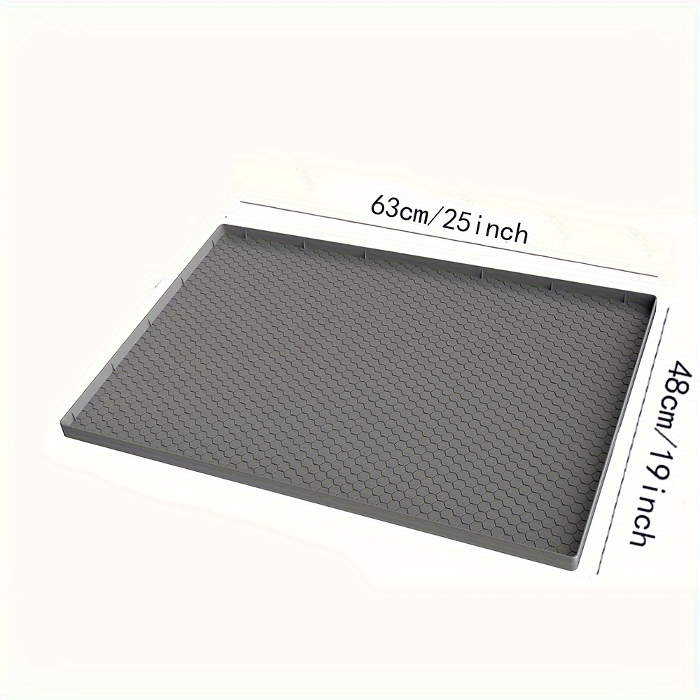 Toovem Silikon-Spülbeckenmatte 63x33 Cm - Rutschfest, Hitzebeständig Bis 260°C, Für Alle Spülen