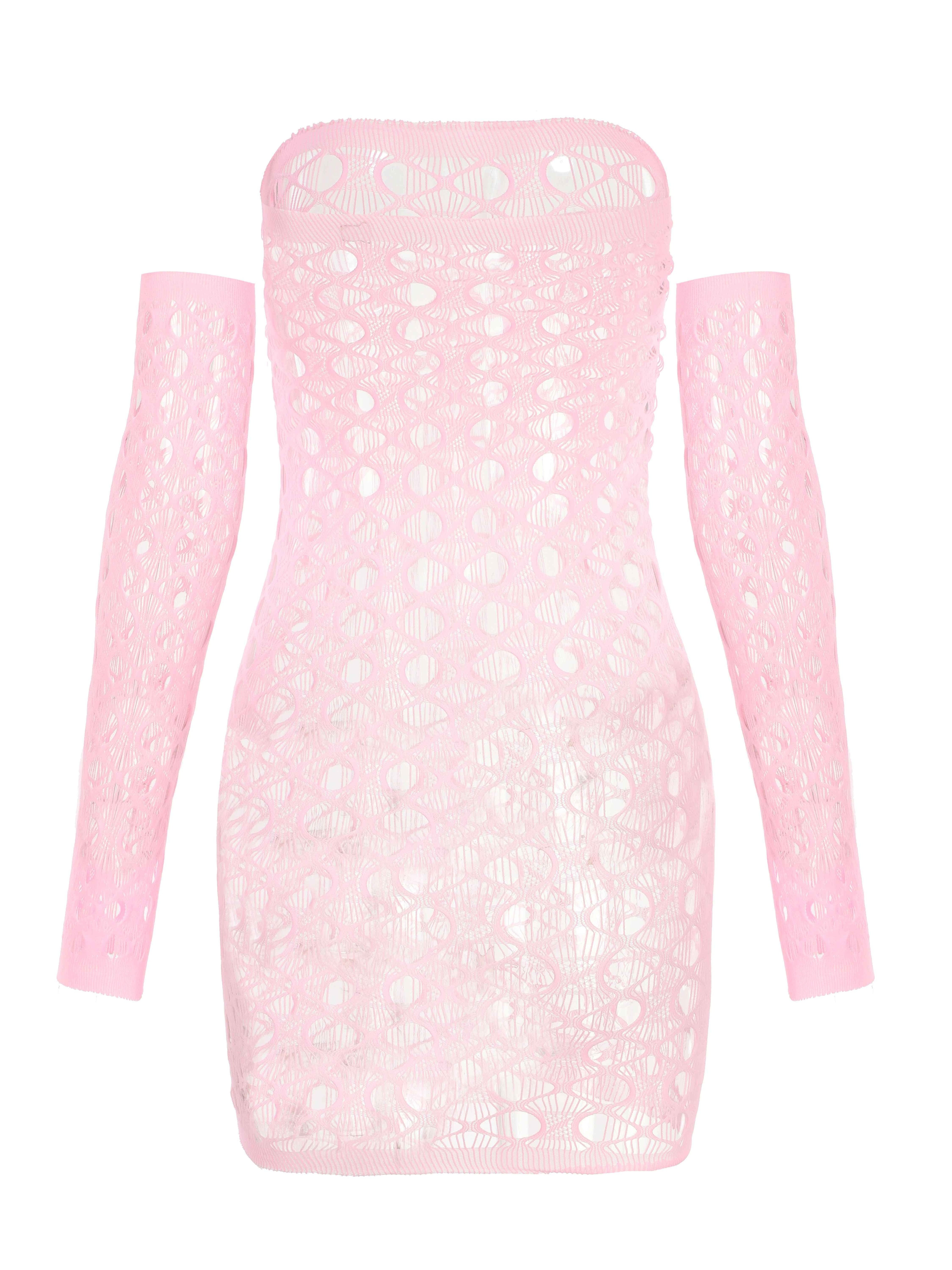 plus size fishnet dress set in dark pink 3pcs romantic - Temu Canada