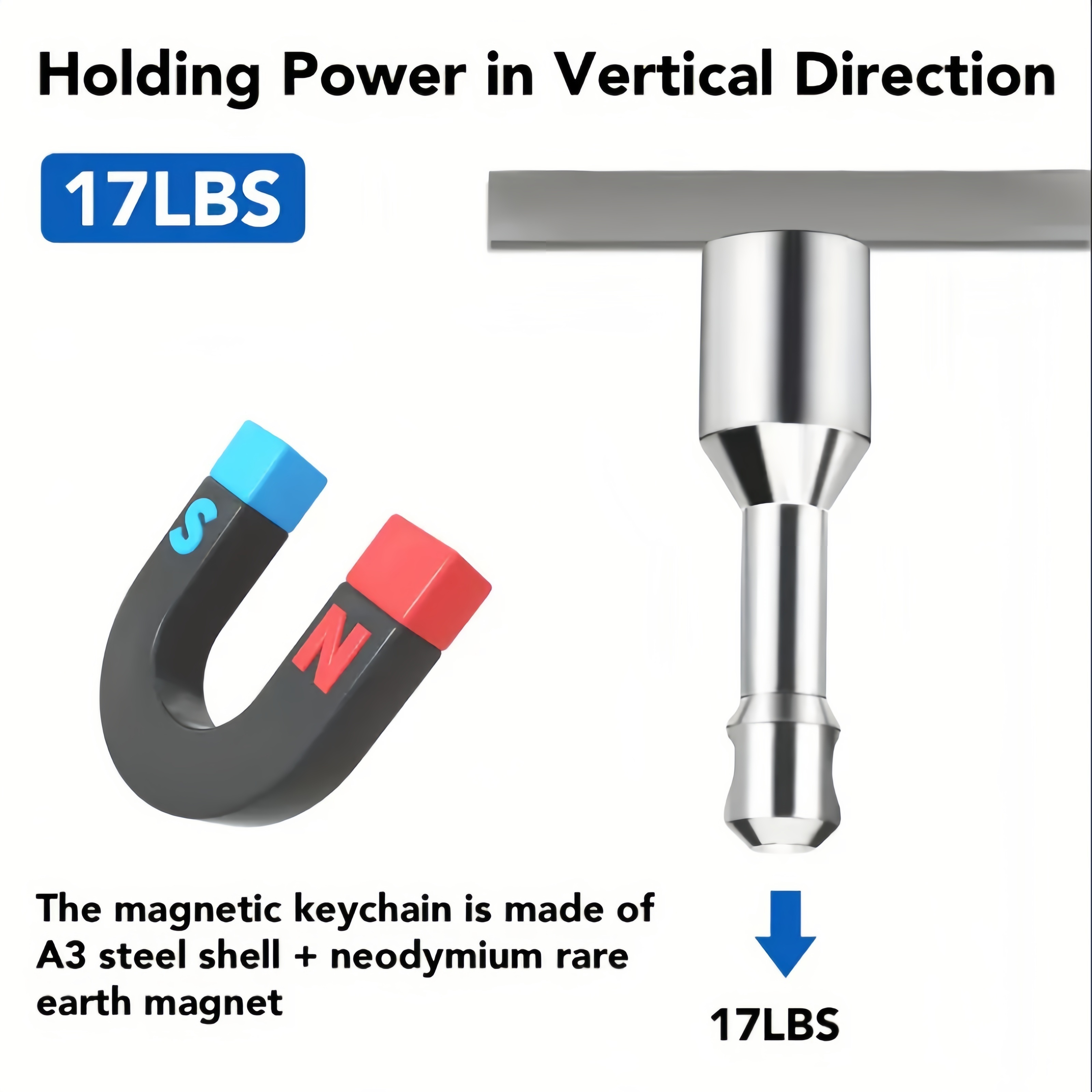 Strong Magnet Keychain, Strong Magnetic Key Ring Hanger Outdoor Tools Diy  Materials - Temu Austria