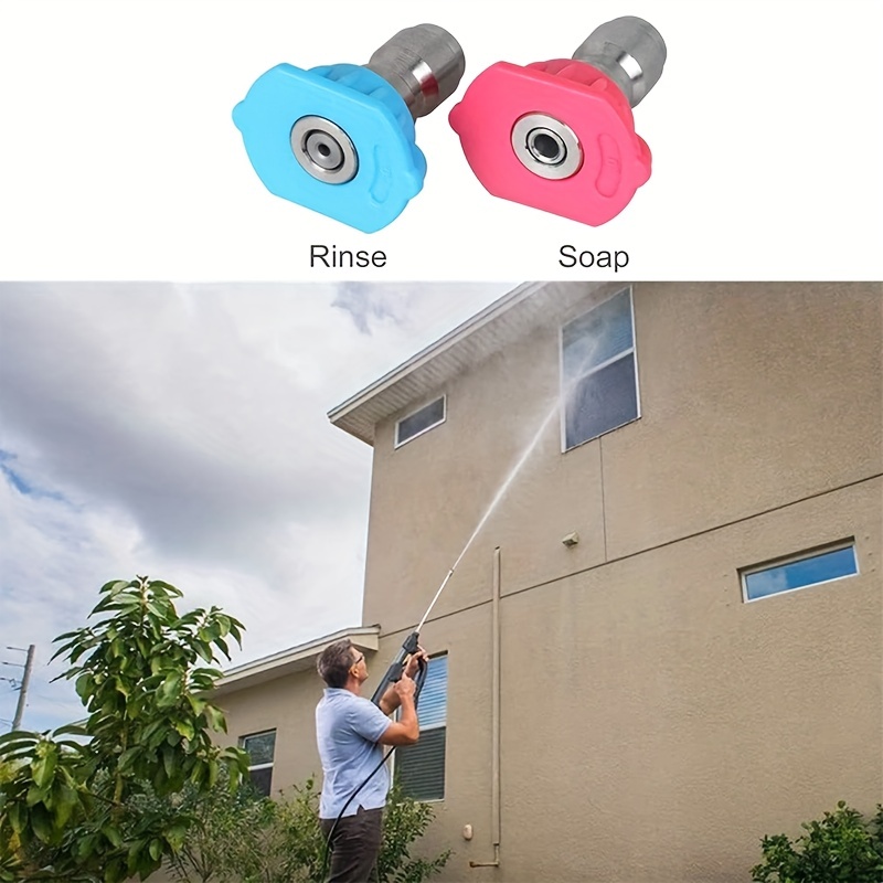 High Pressure Washer Spray Nozzles Tip Set 5 7pcs Variety Degrees Quick Connect