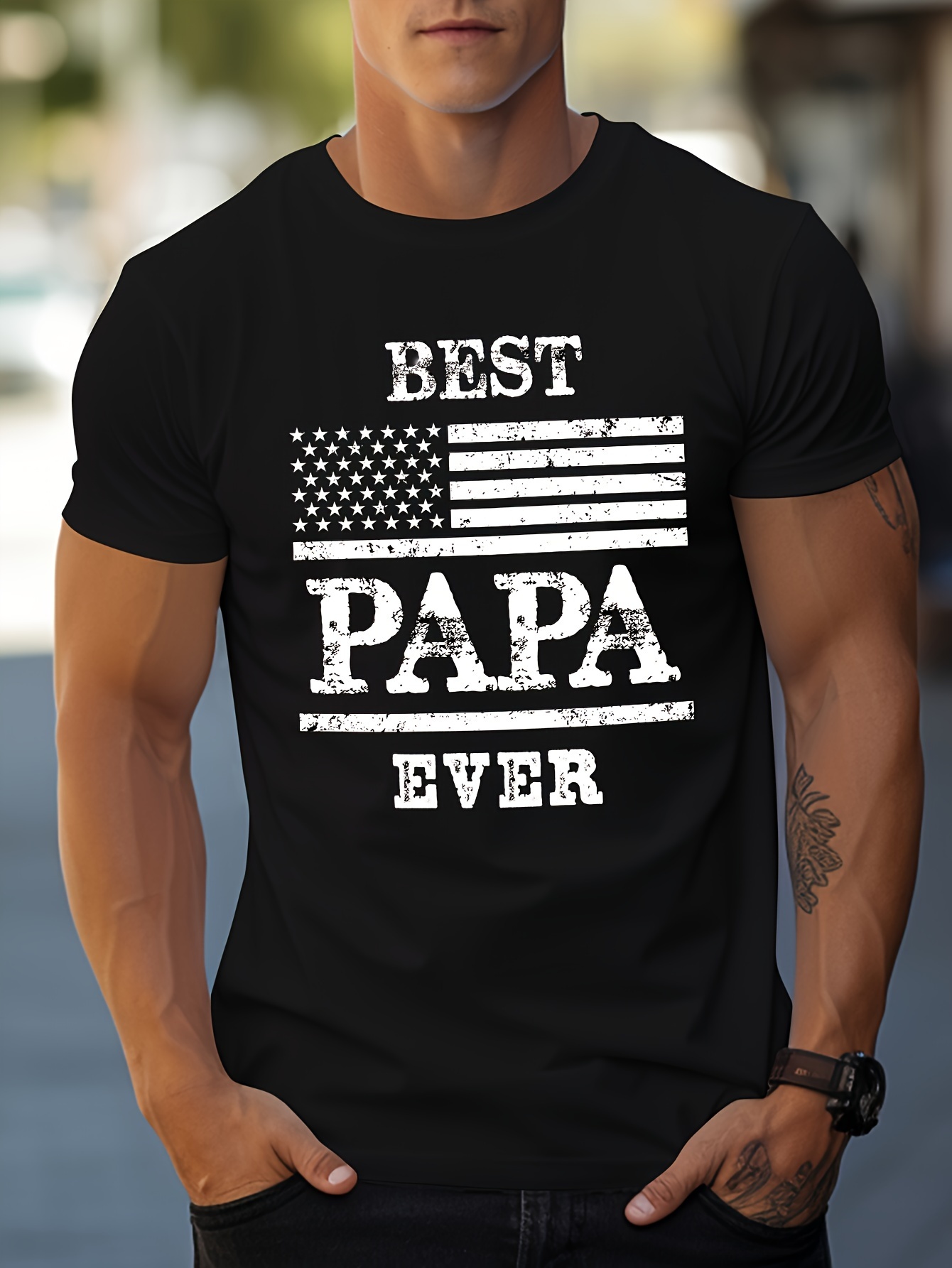 best papa ever t shirt