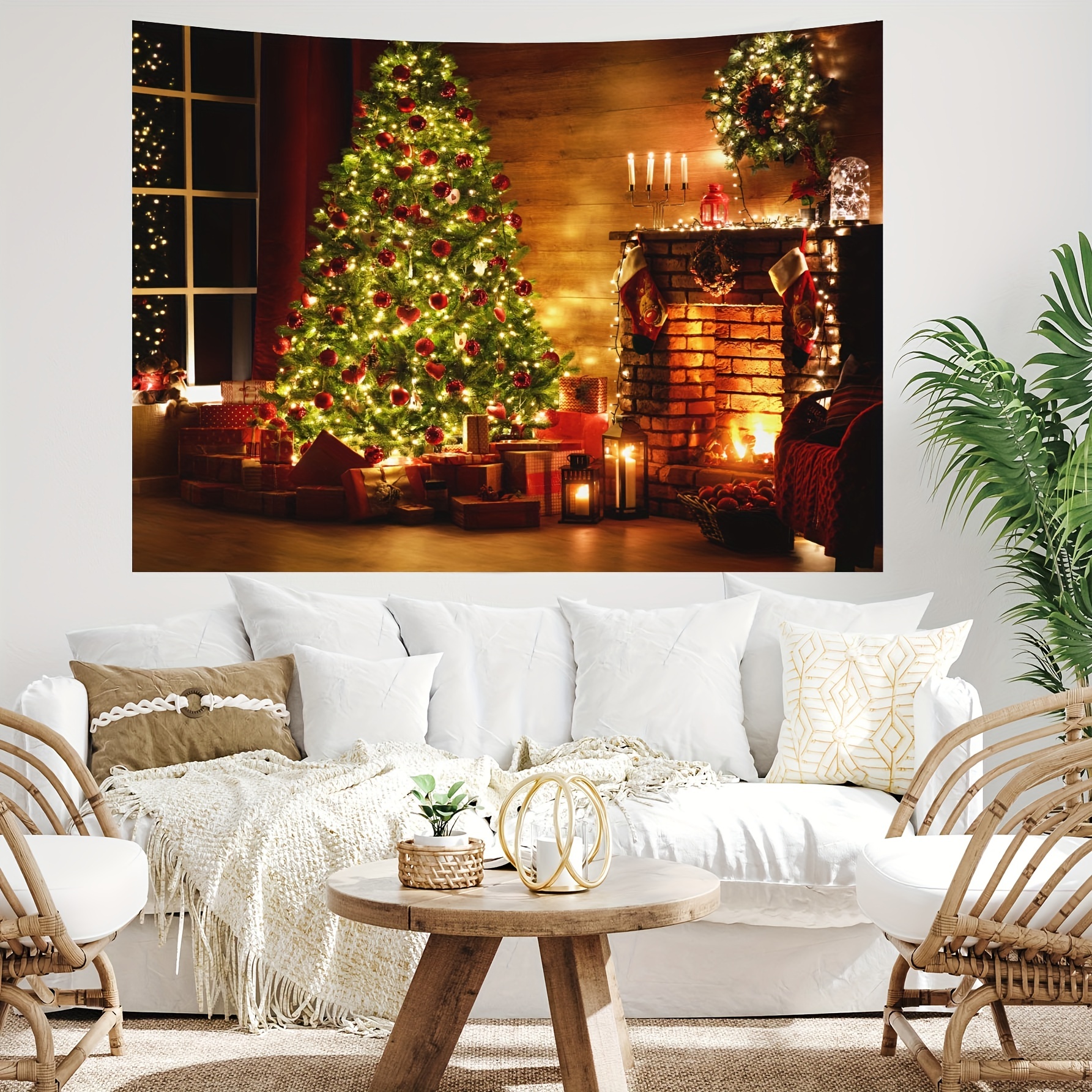 Large christmas wall online tapestry