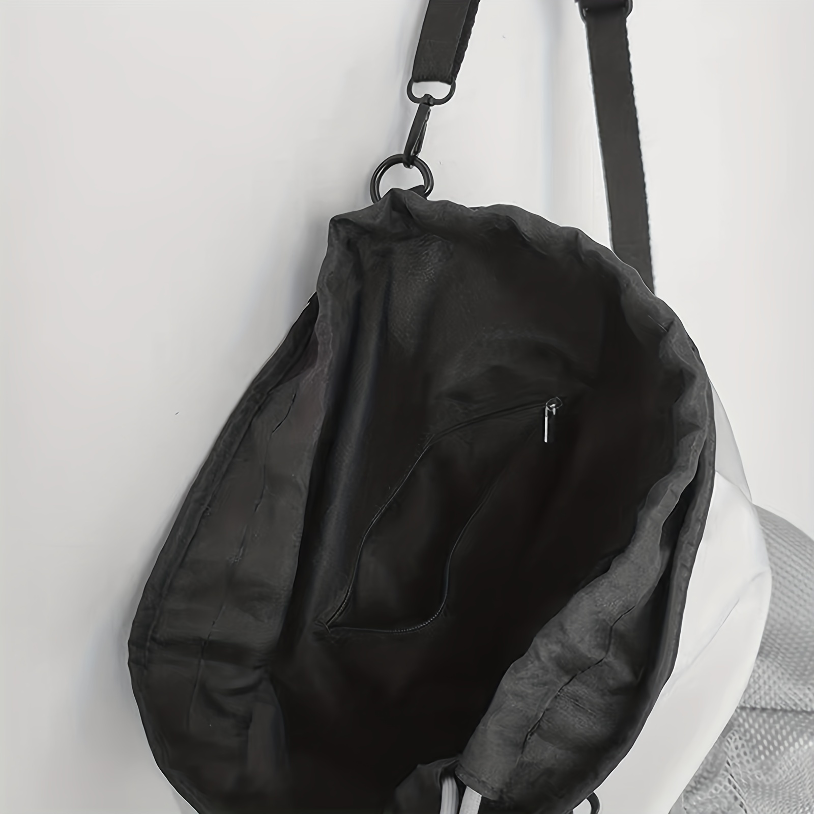 Large Capacity Drawstring Backpack Solid Sports Storage Lightweight Bag