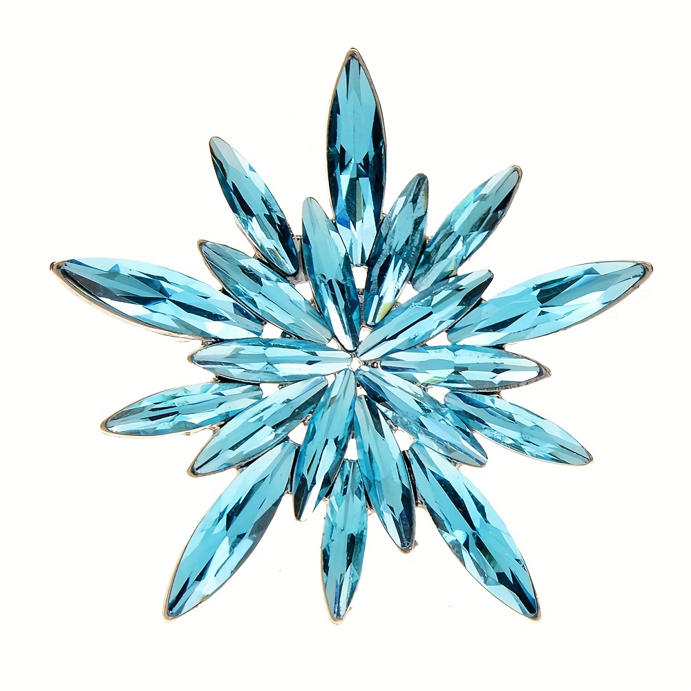 Christmas Snowflake Brooch Pin for Women & Girls