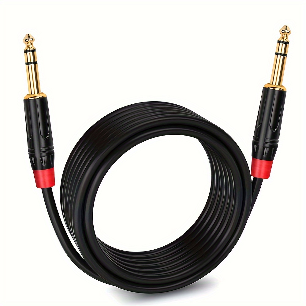 Heavy Duty Guitar Cable 1/4 Quarter Inch Trs Straight Patch - Temu