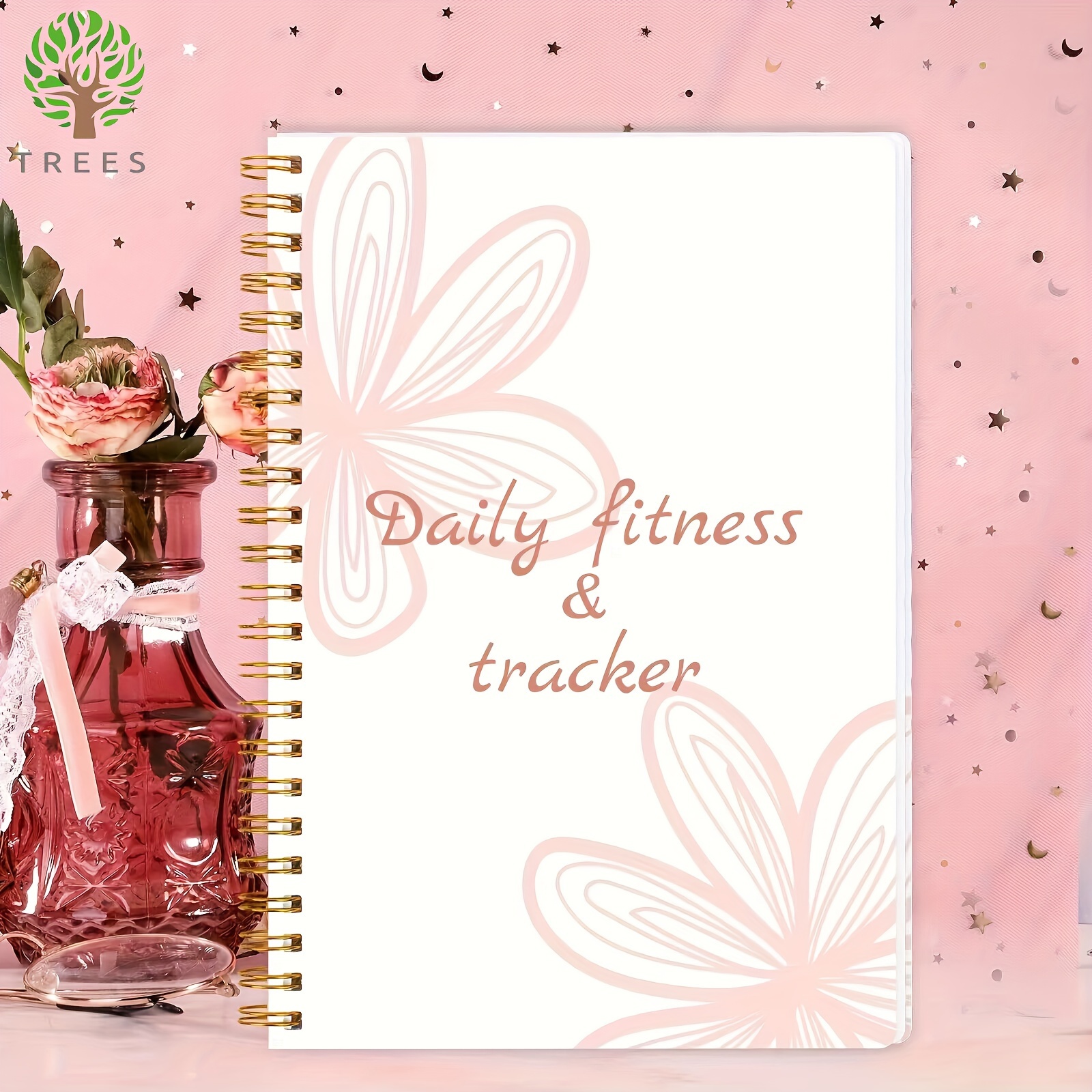 Fitness Journal Workout Log-Book Fitness Planner Daily Log Planner