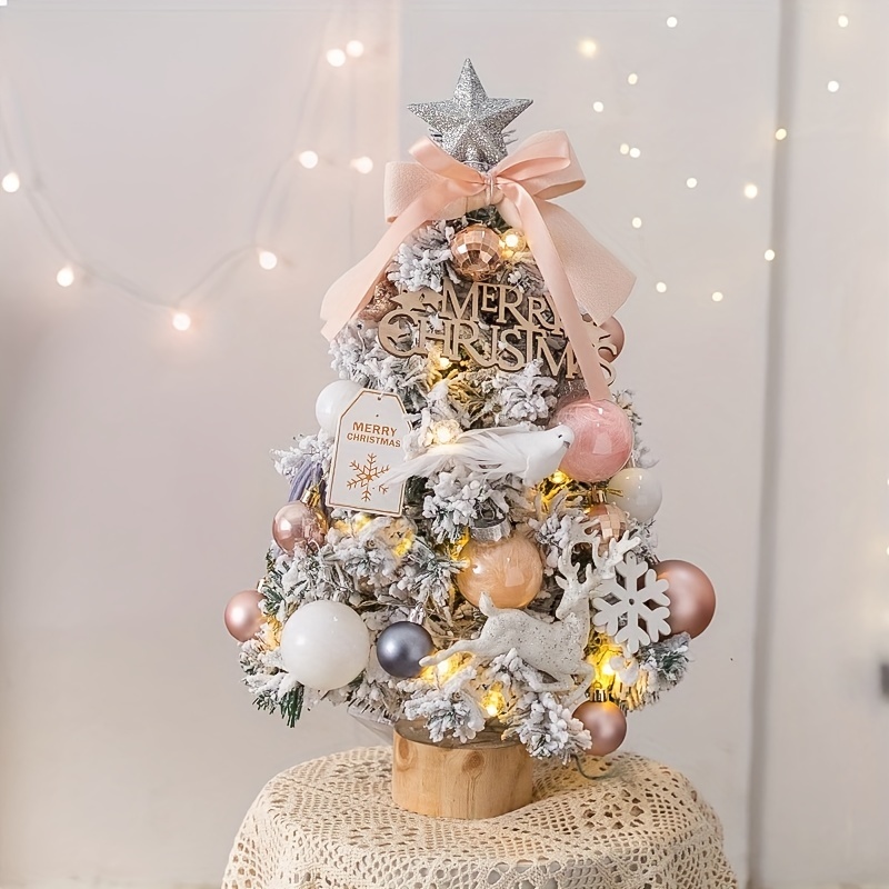Wooden Small Christmas Tree Ornaments Diy Intellectual Mini - Temu
