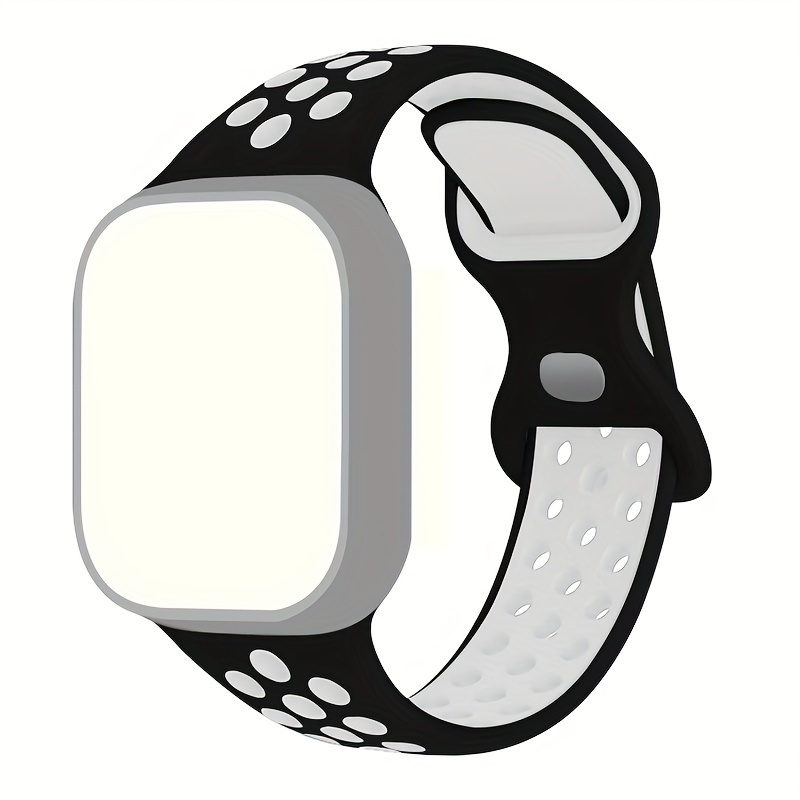 Sport Band Compatible with Apple Watch Bands 49mm 45mm 44mm 42mm 41mm 40mm  38mm, Soft Silicone Wristband Replacement Strap with Classic Clasp for