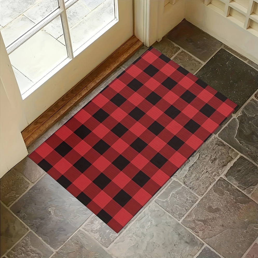 Buffalo Plaid Rug, Outdoor Rug Front Door Decorative Mat, Hand-woven  Foldable Rug For Layered Door Mats Washable Carpet For Front Porch, Entryway,  Farmhouse - Temu