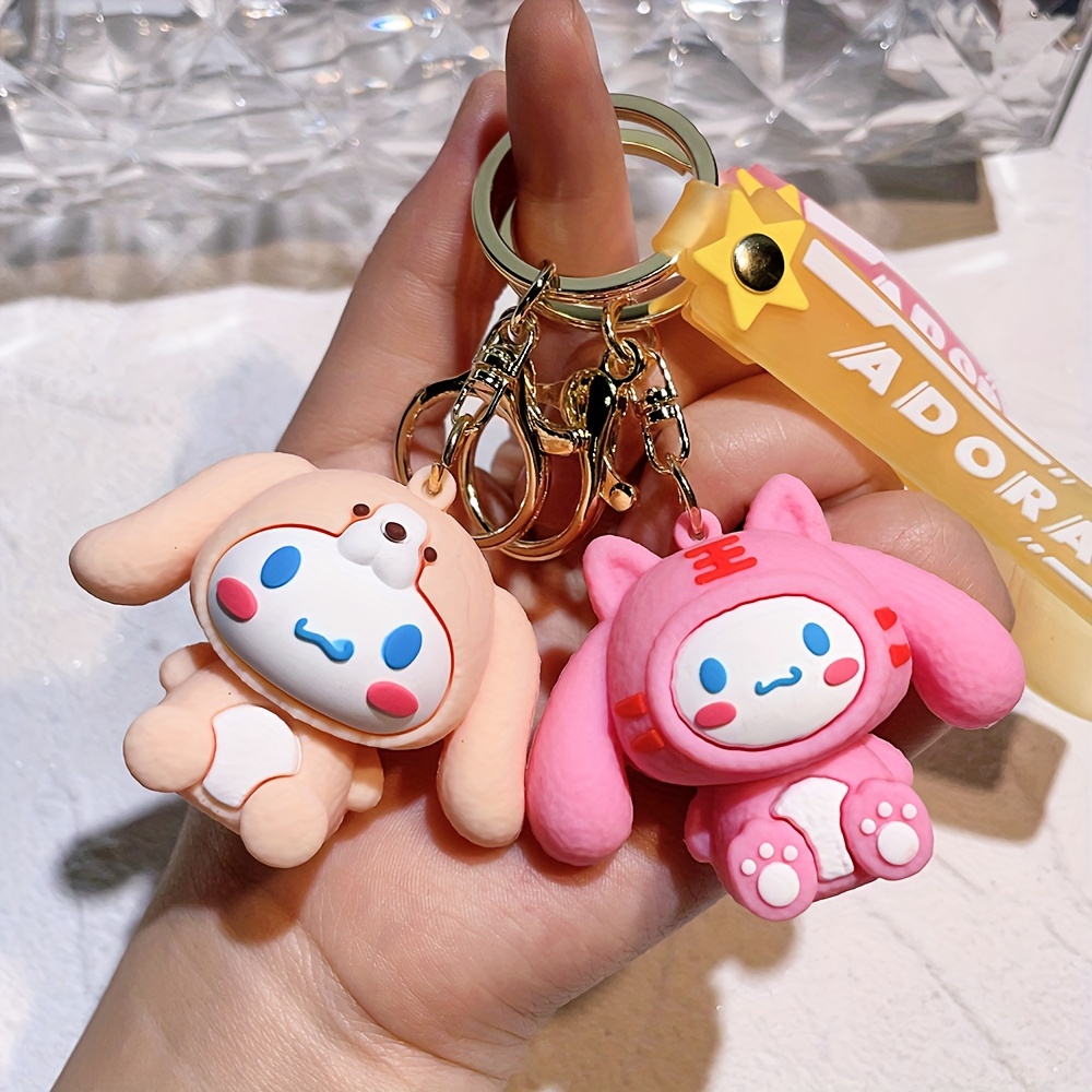 Porte-clé Hello Kitty, Kawaii, Anime Sanrio, jouet pour enfants, MyMelody,  Kuromi, cannelle, sac de voiture, charme, cadeau pour filles - AliExpress