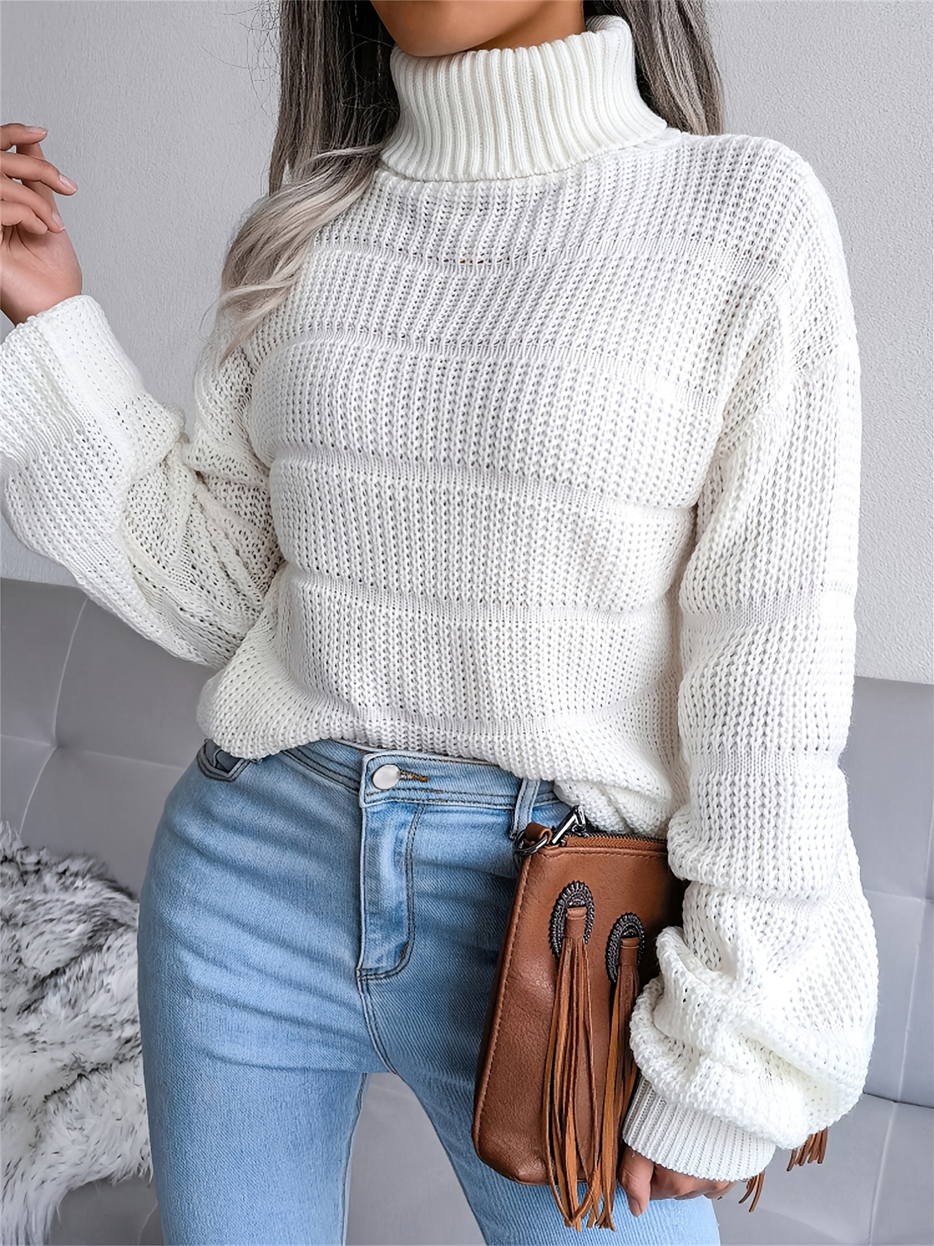 PENGXIANG Clearance Sale!Fashion Half Turtleneck T Shirt Women Simple  Casual Solid Color Slim Knitted T Shirts New A 