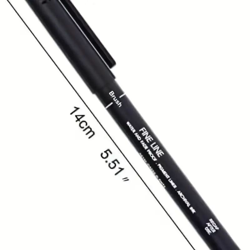 Black Micro Pen Fine Line Pen Waterproof Archive Ink Multi - Temu