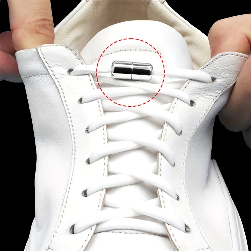 Metal Wire Swivel Automatic Buckle Shoelaces Sneaker - Temu Canada