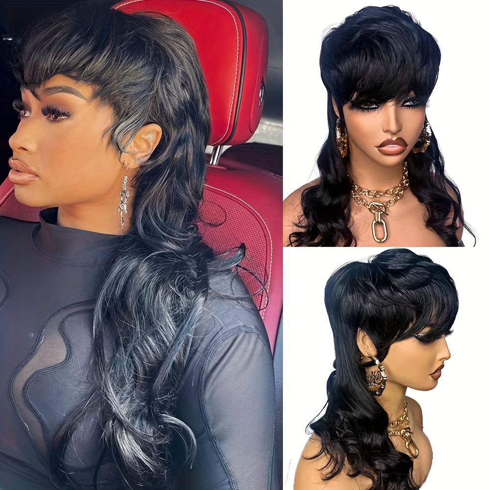 Glueless Wear and Go Wig Pixie Cut Human Hair Wigs for Women None Lace Front Wig Short Pixie Cut Wigs with Bangs for Daily Wear,Temu