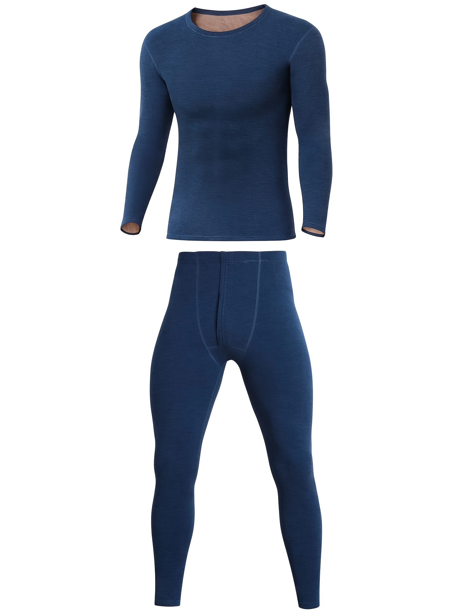 Stay Warm & Stylish: Men's Velvet Underwear Set For Winter Outdoor  Activities