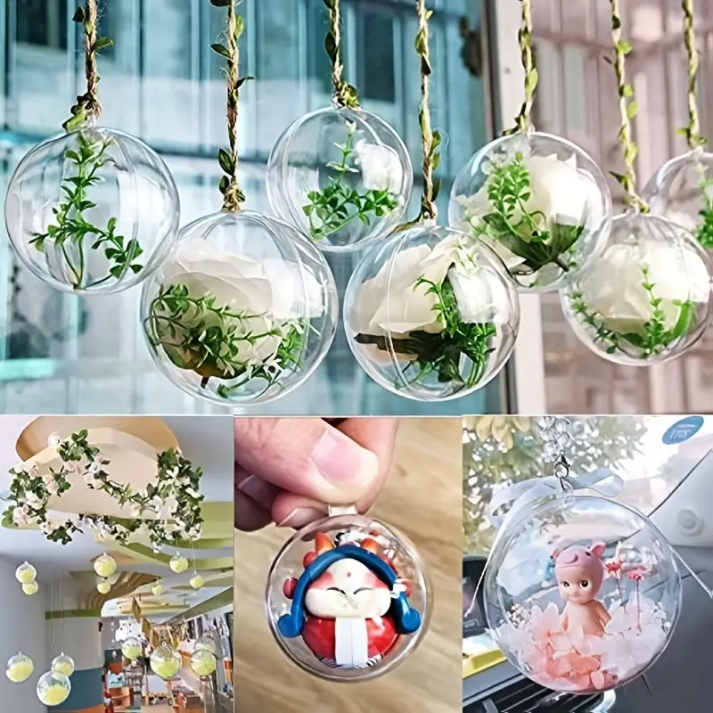 Clear Plastic Fillable Ornaments Ball For Christmas - Temu