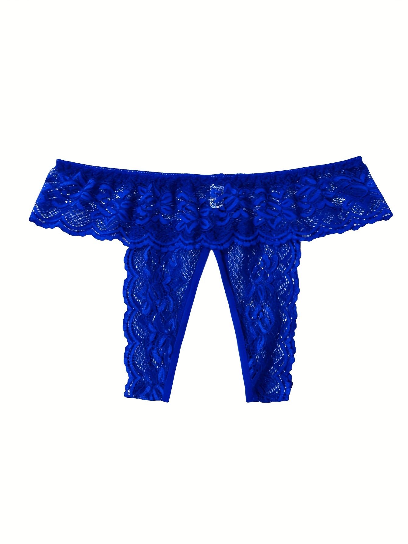 Cotonie1Pc Women Sexy Floral Lace Panty Underwear Brief Plus Crotchless  Thong Lingerie 