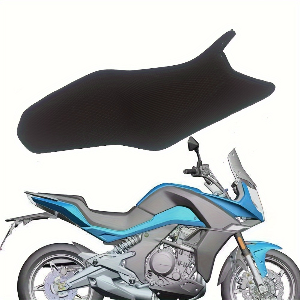 Cojín de Gel para Asiento Moto, Funda Asiento Moto Universal Cojín de  Asiento de Motocicleta Asiento de Moto de Malla Transpirable Negro  Almohadillas