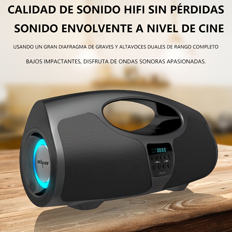 Altavoz BOX3 MINILEDBT Altavoces De Audio Inalámbricos - Temu Mexico