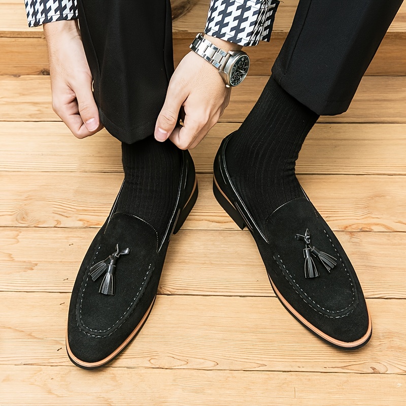 Classic Men's Casual Loafers Driving Shoes Moccasin Fashion Male  Comfortable Autumn Leather Shoes Men Lazy Tassel Dress Shoes