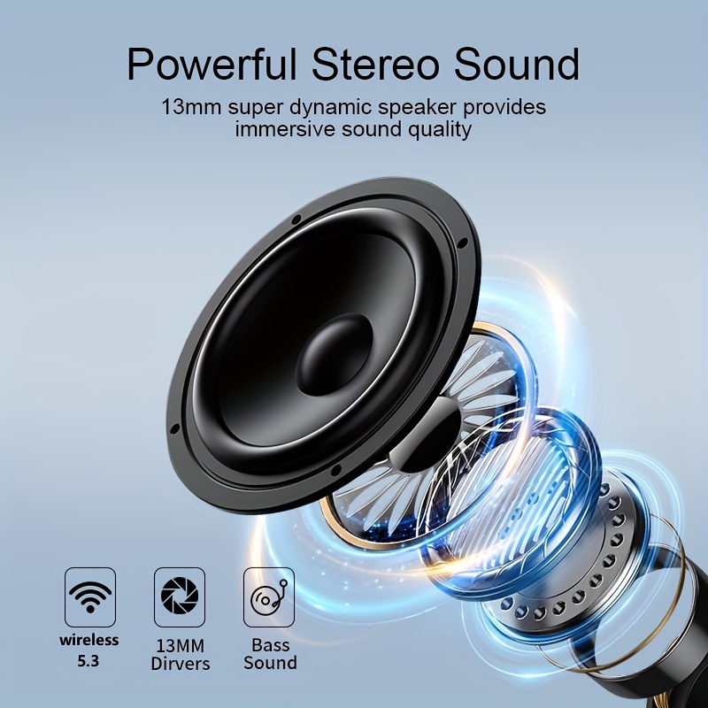 SP9X built-in digital display for ultra long battery life, in ear noise cancelling wireless earphones_voghion.com