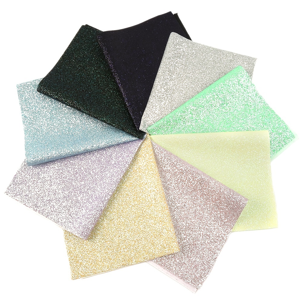 Chunky Glitter Faux Leather - Sequin Fabric PU Leatherette Sheets