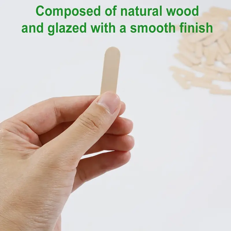 Natural Wooden Craft Sticks Ice Cream Stick Popsicle Suit - Temu