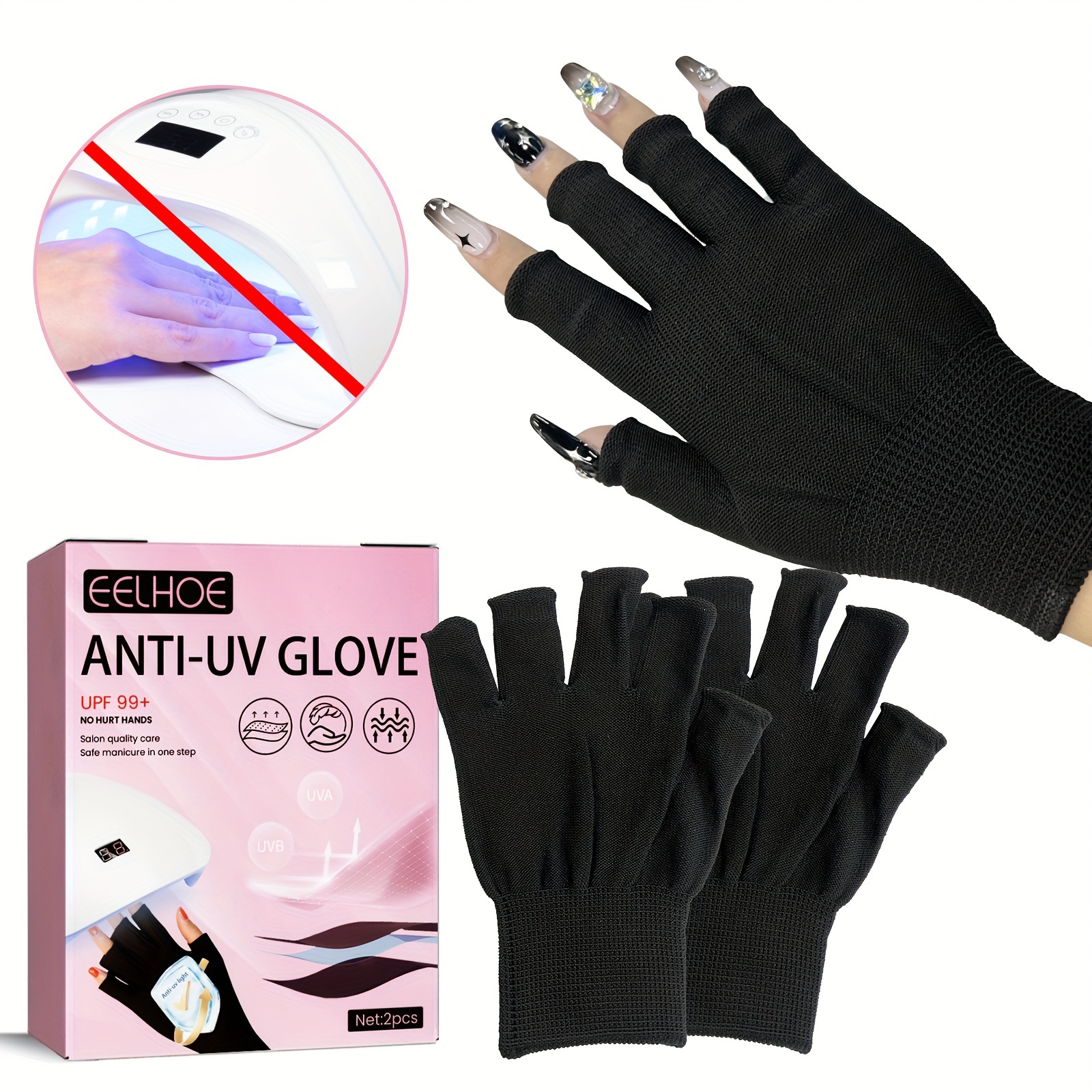 Paire De Gants Protection Lampe UV