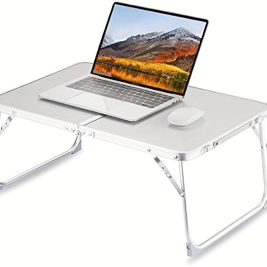 Nearpow Mesa de cama para laptop, soporte de cama ajustable para laptop,  mesa de pie portátil con patas plegables, mesa plegable para tableta de