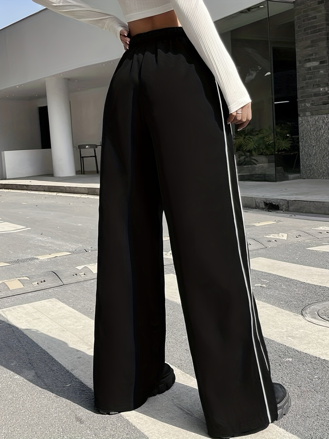 Womens Pants Casual, Womens Casual Workout Wide Leg Pants with