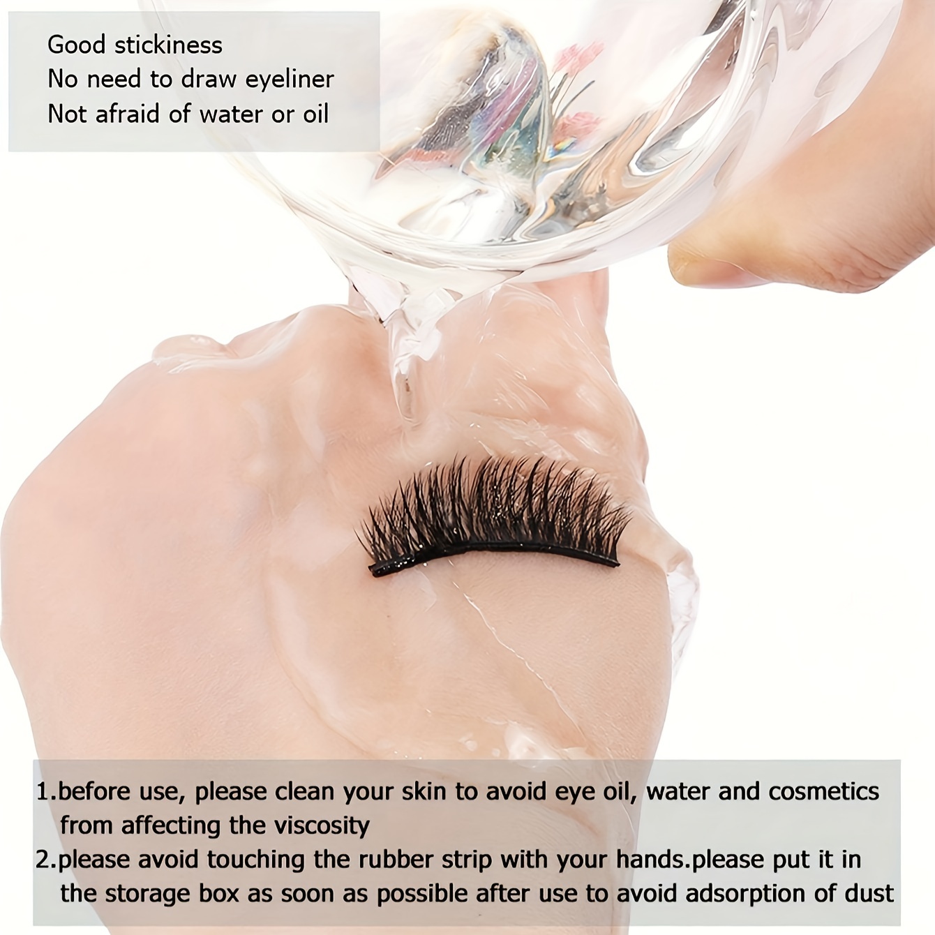Waterproof Self adhesive Eyelash Jelly Strips Long lasting - Temu