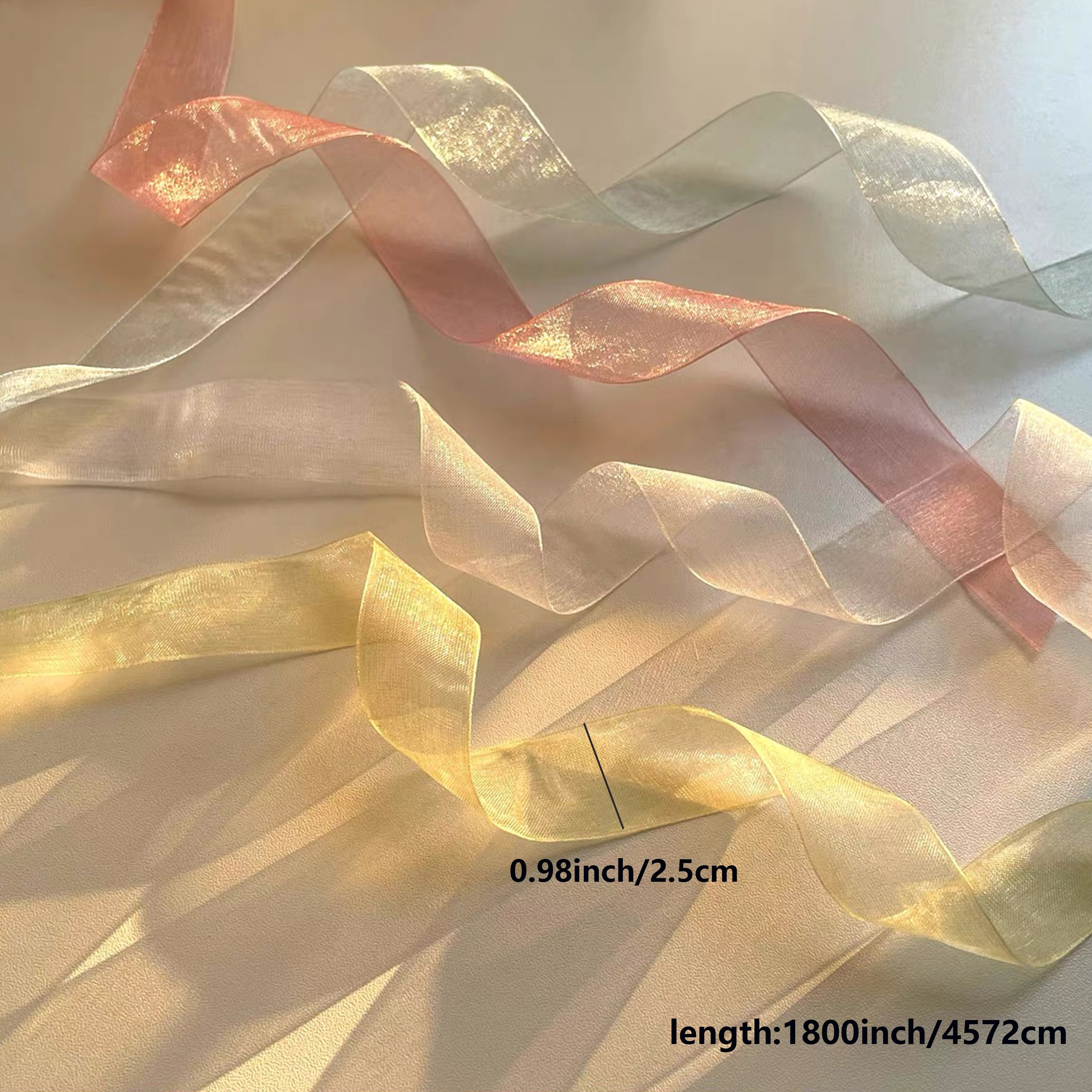 Silk ribbon 1 cm, crimson