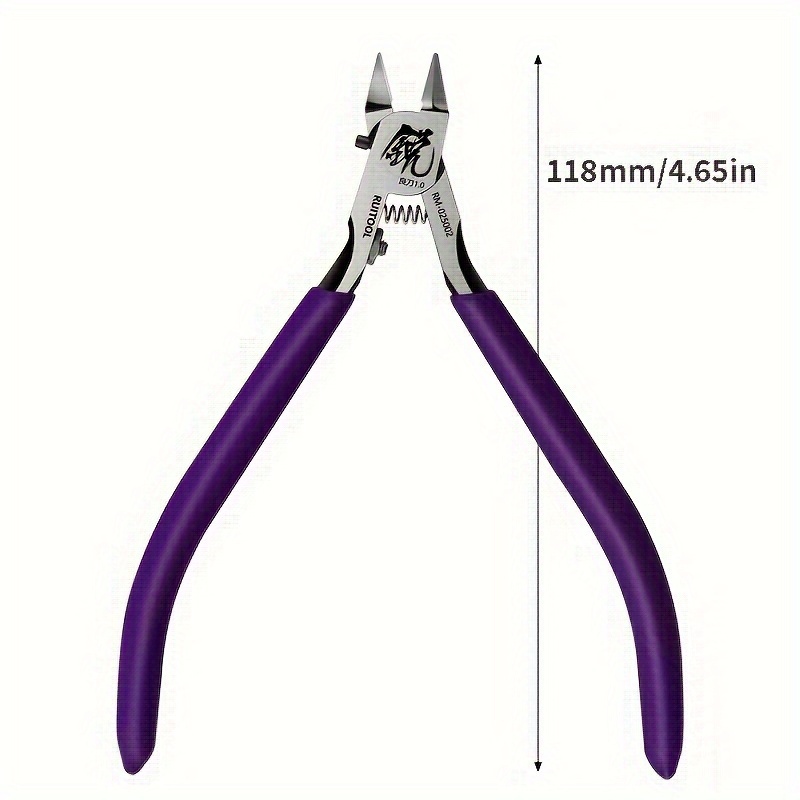 Wedo Brass End Cutting Pliers End Nippers with Non-Slip Handle Sprue Puller curred Head 7 inch