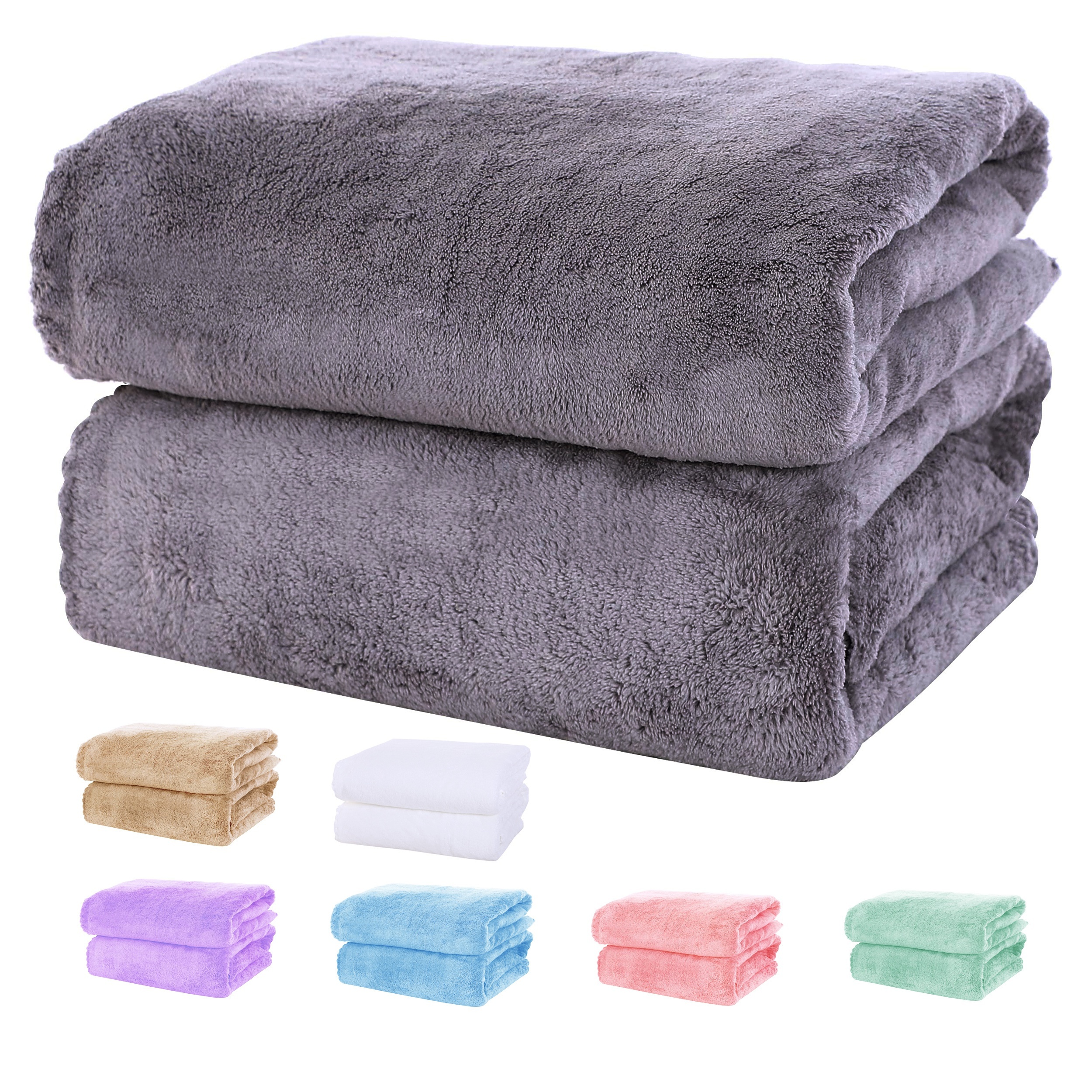 Double sided Velvet Quick Drying Towel Set Sports Beach - Temu Canada
