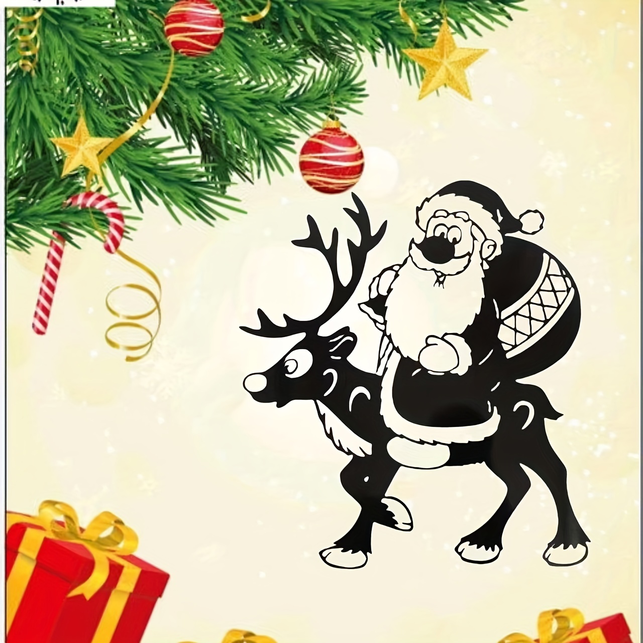 Christmas Santa Claus Elk Shaped Hanging Ornament Cartoon - Temu
