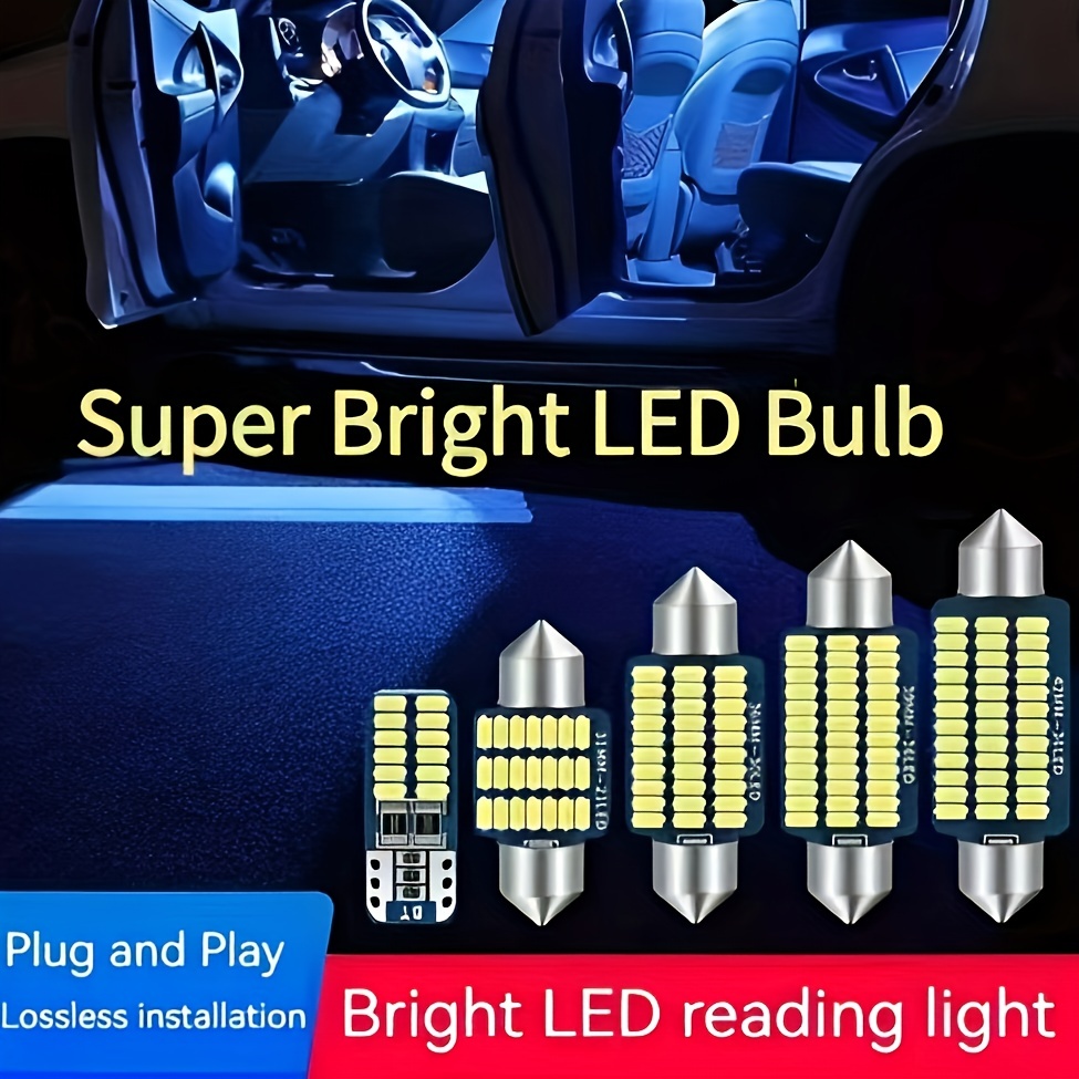 Lampe de lecture de voiture LED lumière intérieure lumière de coffre voiture  montée au plafond intérieur arrière intérieur éclairage tactile - Temu  France