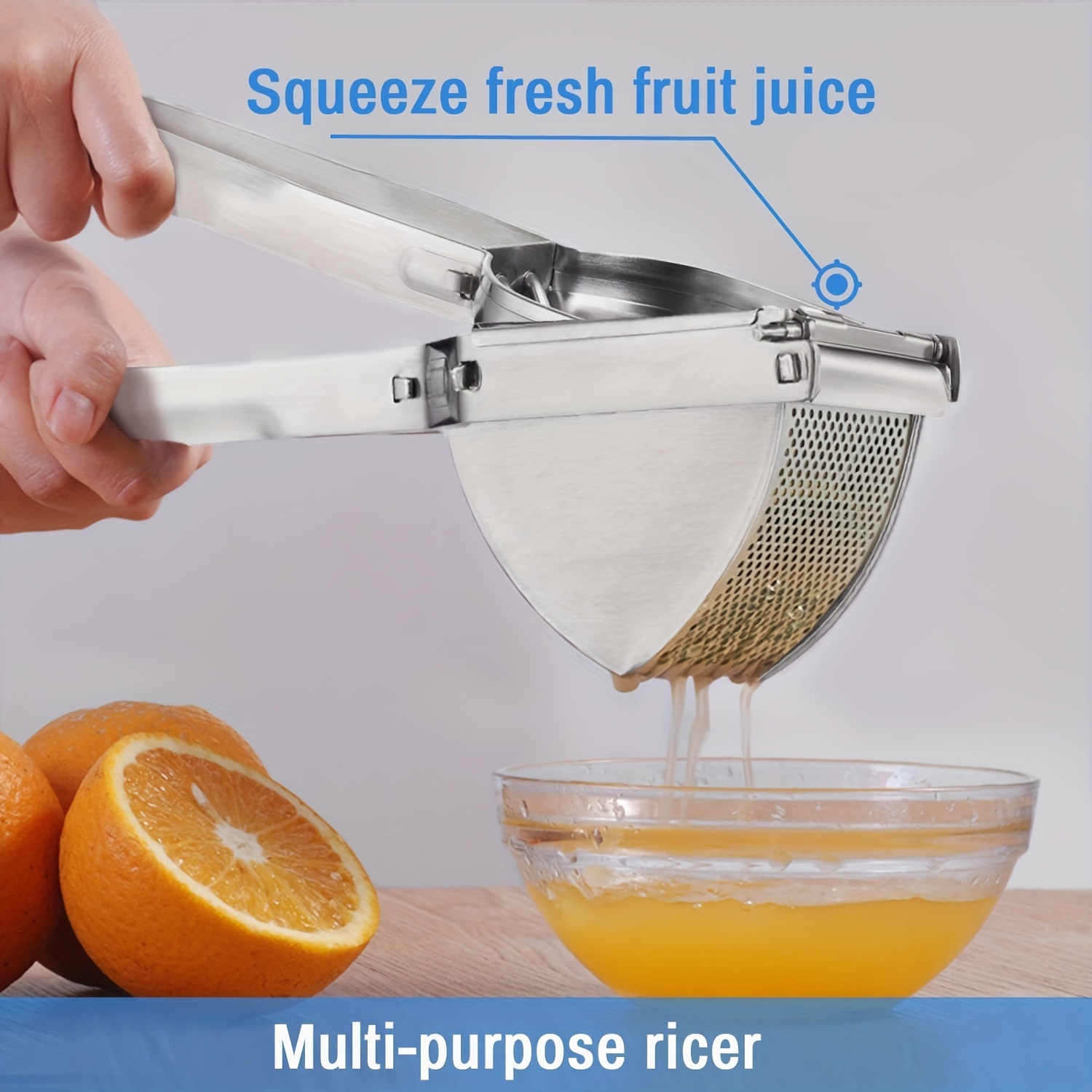 Stainless Steel Food Mixer Potato Masher Fruit Masher - Temu