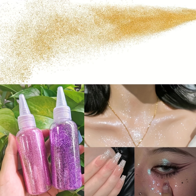 3.38fl.oz Body Glitter Glitter Hairspray Holographic Body - Temu