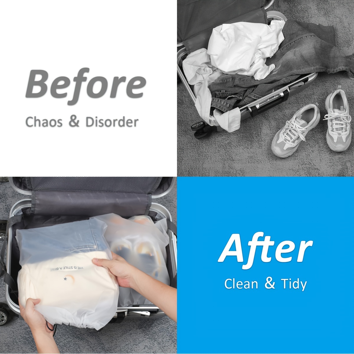 10pcs Clear Plastic Shoe Bags with Rope Handles - Durable Storage Organizers for Travel, Packing, and Organization, Ideal for Men and Women, Travel Essentials|Transparent Storage|Secure Closure, Shoe Organizers And Storage