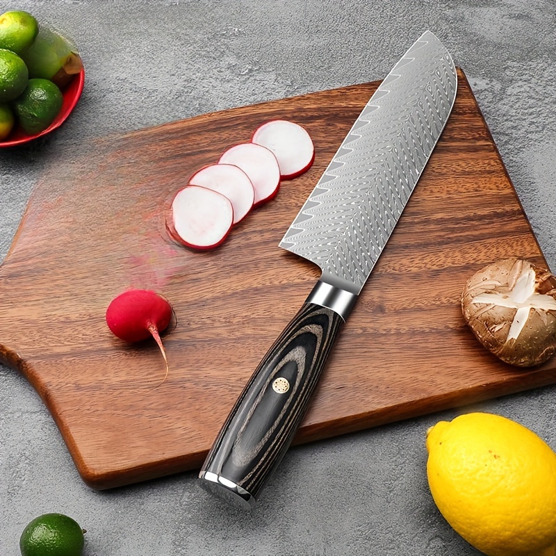 Damascus Chef Knife Household Sharp Vegetable Cutting Meat - Temu