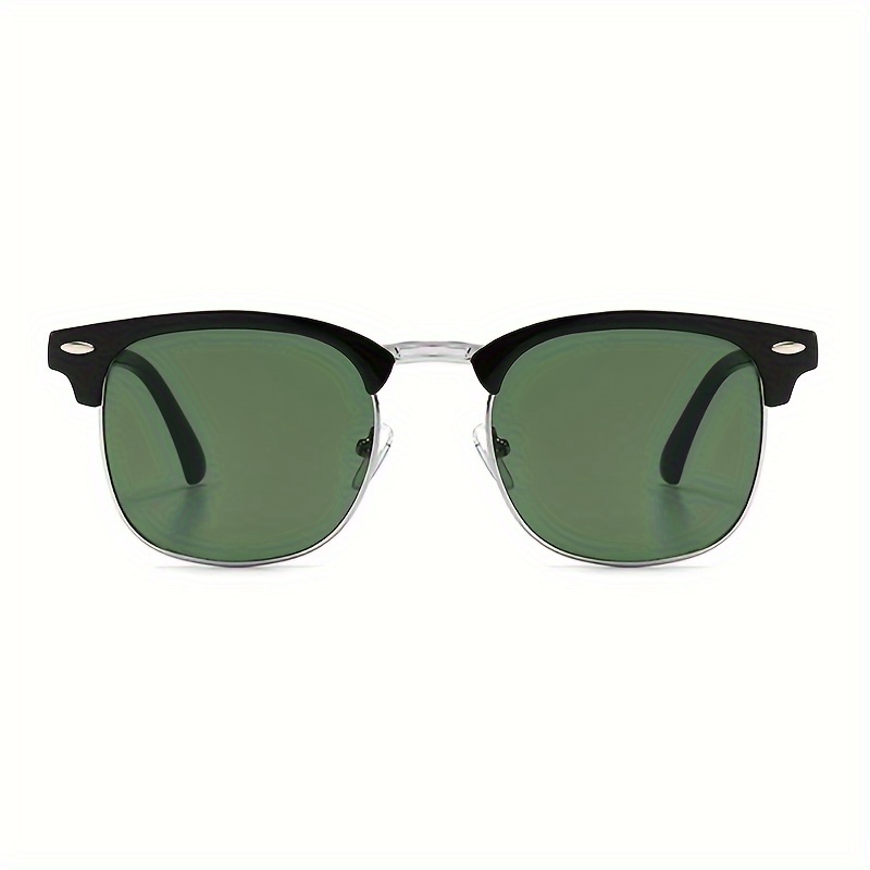 Mens half hot sale rim sunglasses