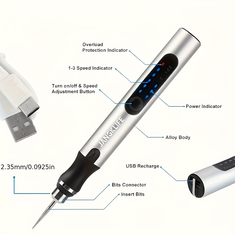 Cordless Engraver Pen tool Solution Engrave & Persolalize NIB 