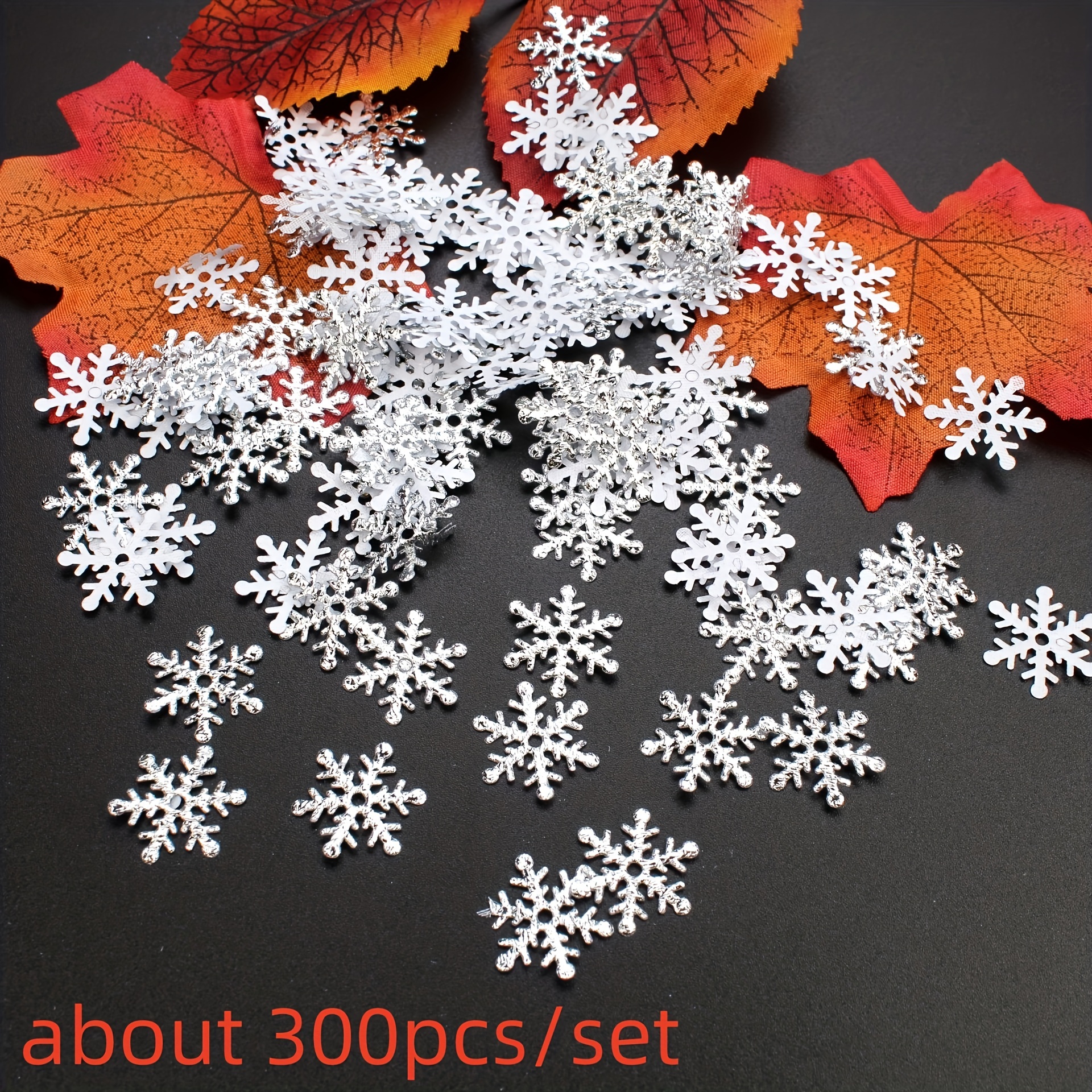 300pcs Felt snowflakes Christmas decorations Mini Snowflake