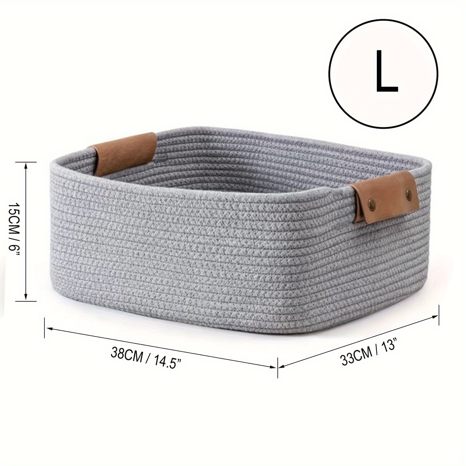 Rope Woven Baskets Storage Cubes Storage Baskets For - Temu