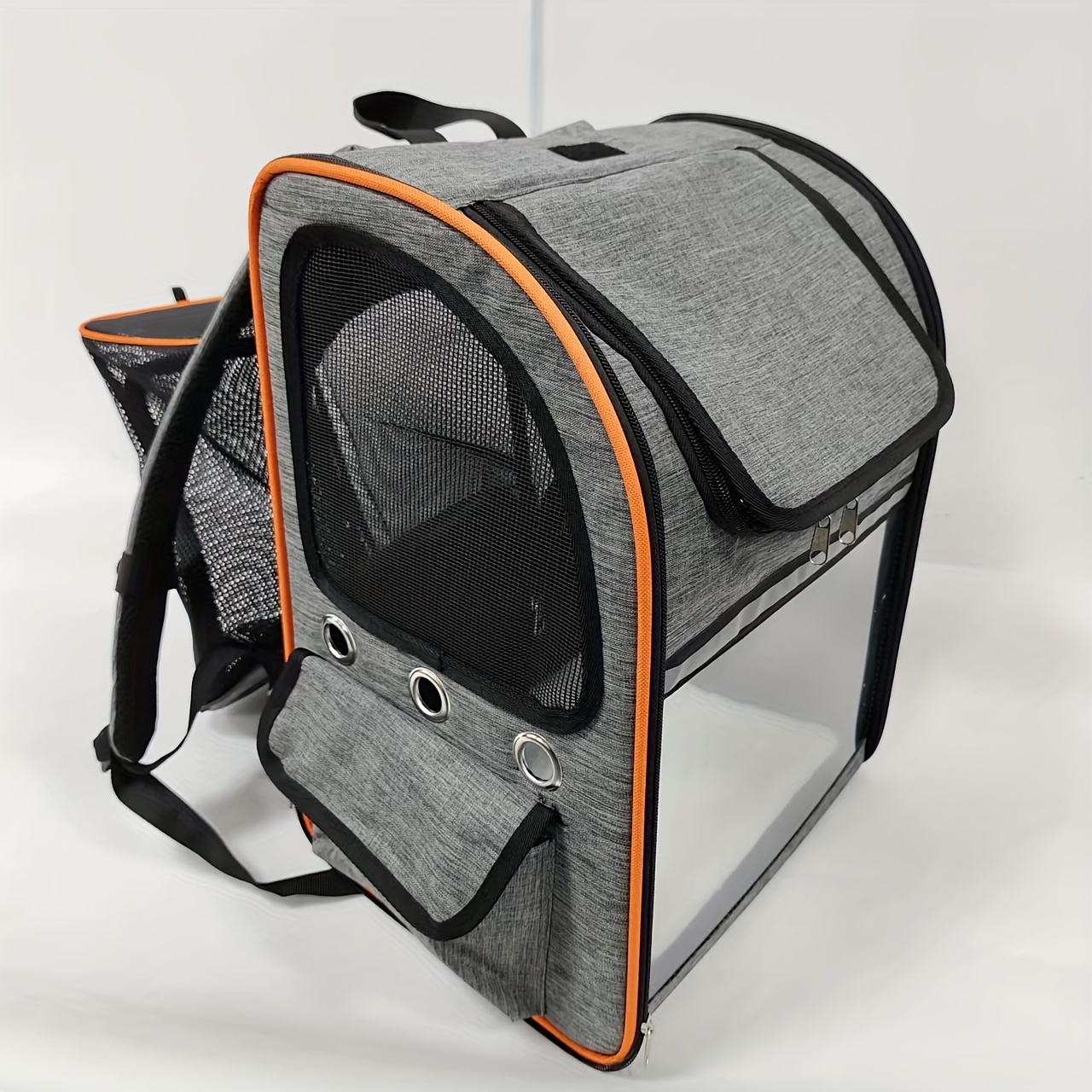 Image of Foldable Collapsible Cat Backpack Carrier, Expandable Pet Backpack For Cats Small Dogs, Portable Comfortable Dog Durable Travel Backpack Breathable Mesh, Perfect For Outdoor Activities