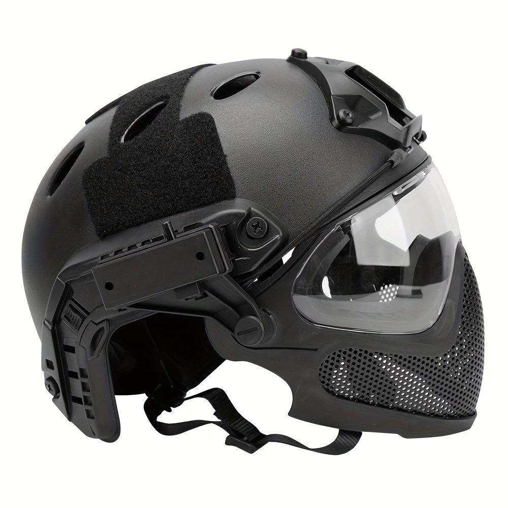 Casco Integral Resistencia Impacto Aire Libre Caza Airsoft - Temu