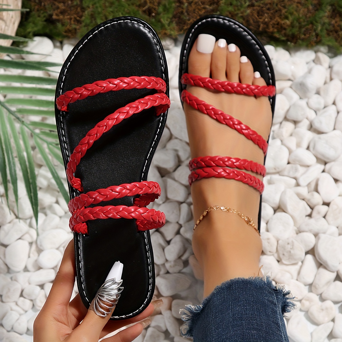 Braided Bunch Tobago Hemp Rope Sandals