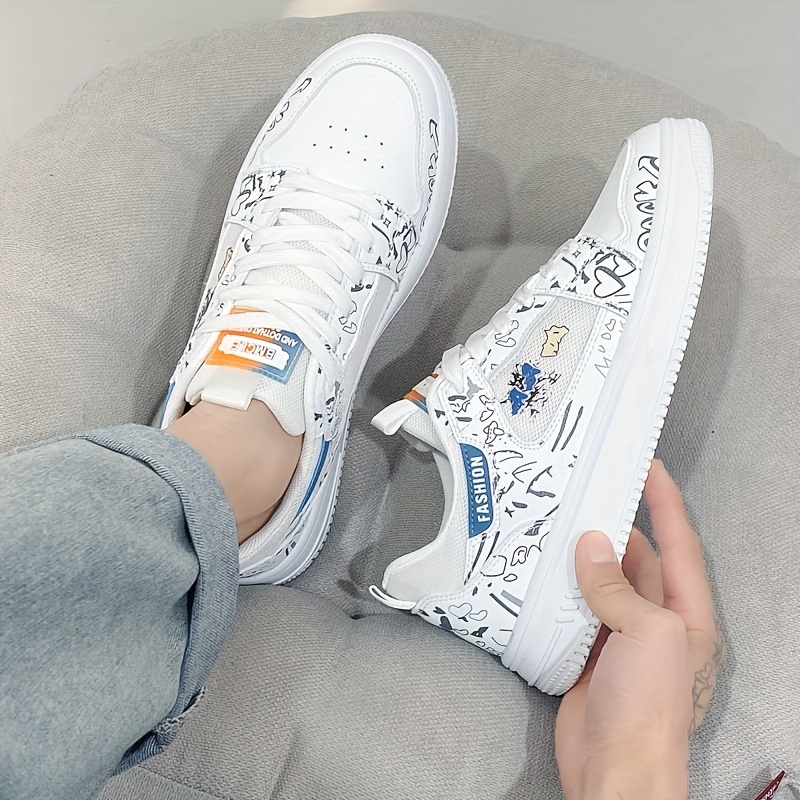 Men's Cartoon Graphic Lace-up Sneakers