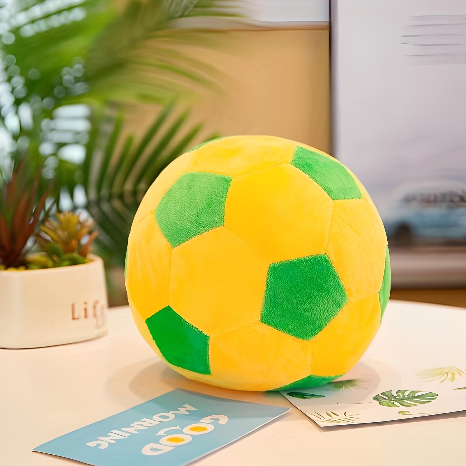 Luxury Football Plush Stuffed Ball Luxury Pillow Soft - Temu